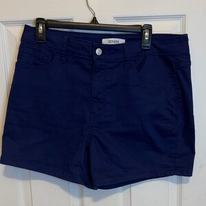 Zenana Outfitters Navy High Waist Shorts